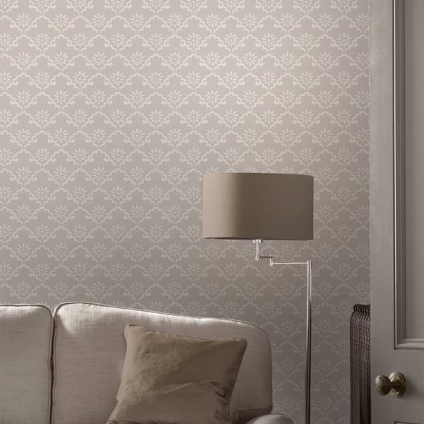 Laura Ashley - Non-woven tapet - Coralie - Dove Grey - Grå