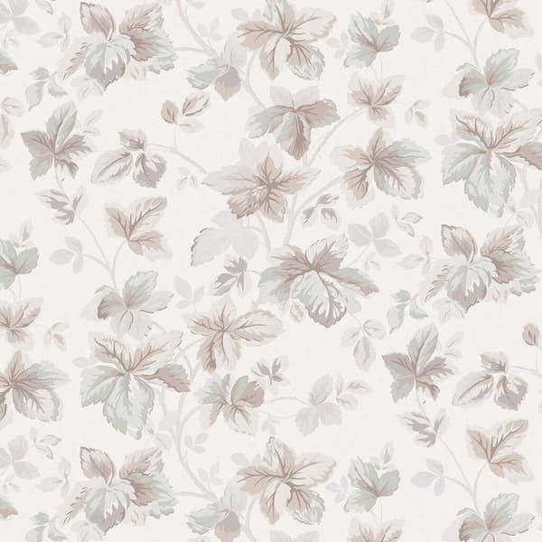 Laura Ashley - Non-woven tapet - Autumn Leaves Natural - Beige - 10mx52cm