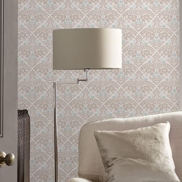 Laura Ashley - Non-woven tapet - Margam - Dove Grey - Grå 10mx52cm