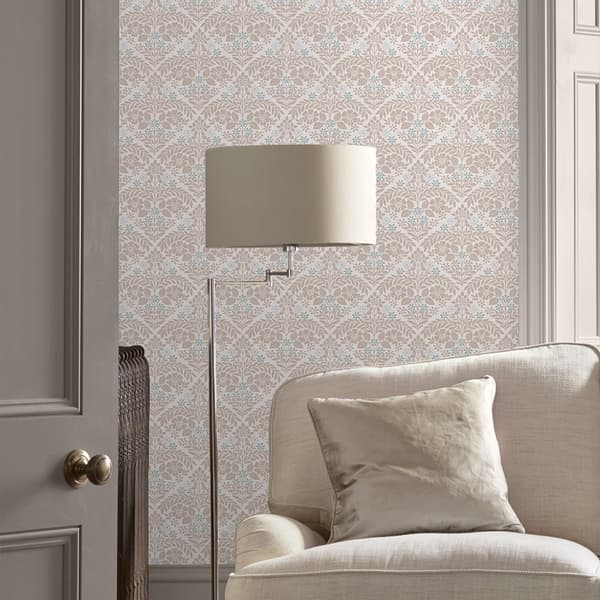 Laura Ashley - Non-woven tapet - Margam - Dove Grey - Grå 10mx52cm