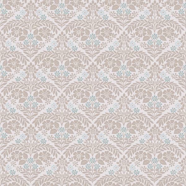 Laura Ashley - Non-woven tapet - Margam - Dove Grey - Grå 10mx52cm