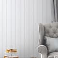 Miniatyrbillede 3 af 5: Laura Ashley - Non-woven tapet - Saltram Stripe Sugared Grey - Grå 10mx52cm