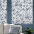 Miniatyrbillede 4 af 4: Laura Ashley - Non-woven tapet - Toile de Jouy Dark Seaspray - Blå 10mx52cm