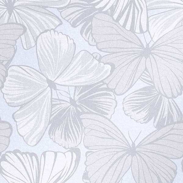 Laura Ashley - Non-woven tapet - Butterfly Garden Sugared Grey - Grå - 10mx52cm