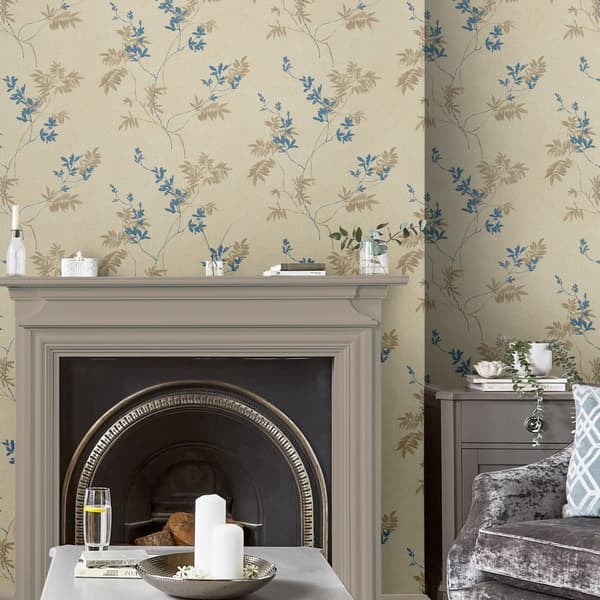 Laura Ashley - Non-woven tapet - Mari Gold - Guld 10mx52cm