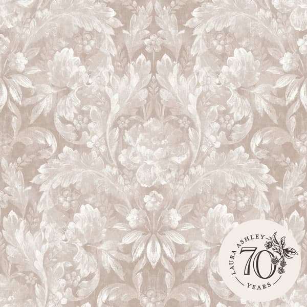 Laura Ashley - Non-woven tapet - Apolline Dove Grå - Grå