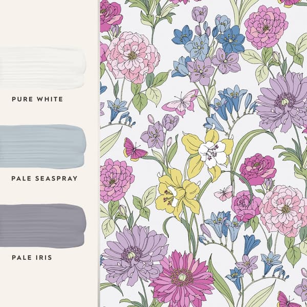 Laura Ashley - Non-woven tapet - Gilly - Flerfärgad 10mx52cm