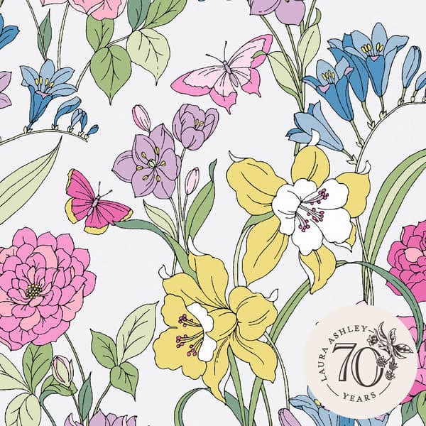 Laura Ashley - Non-woven tapet - Gilly - Flerfärgad 10mx52cm