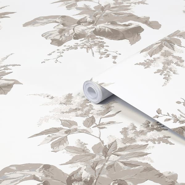 Laura Ashley - Non-woven tapet - Narberth - Dove Grey - Grå 10mx52cm