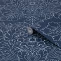 Miniatyrbild 2 av 5: Laura Ashley - Non-woven tapet - Silchester Midnight Seaspray Blue - Blå 10mx52cm