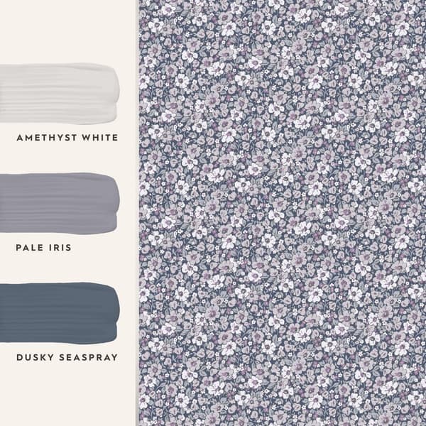 Laura Ashley - Non-woven tapet - Libby - Lila - Lila 10mx52cm