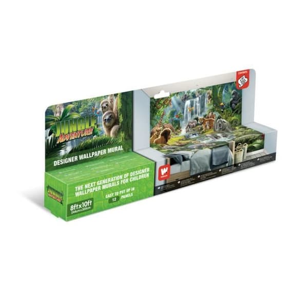 Jungle World Wallpaper Walltastic Collection: Jungle Wallpaper Ge ditt barn den väggdekoration de vill ha