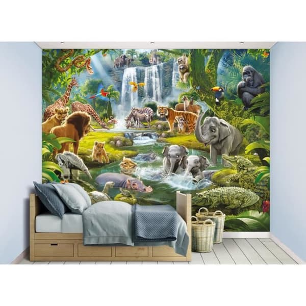 Jungle World Wallpaper Walltastic Collection: Jungle Wallpaper Ge ditt barn den väggdekoration de vill ha