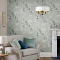 Miniatyrbild 4 av 5: Laura Ashley - Non-woven tapet - Mari - Mineral Grön - Grön 10mx52cm