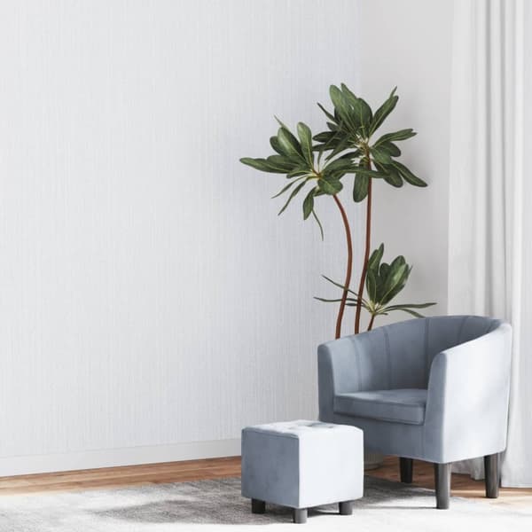 vidaXL Tapet 3D enfärgad grå 10x0,53 m non-woven tyg