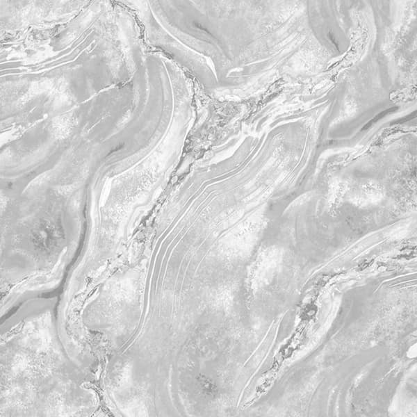 World Of Wallpaper Luxe Collection Mineral Effect Vinyl Textured Wallpaper Silver/Grey 10m x 0.5m