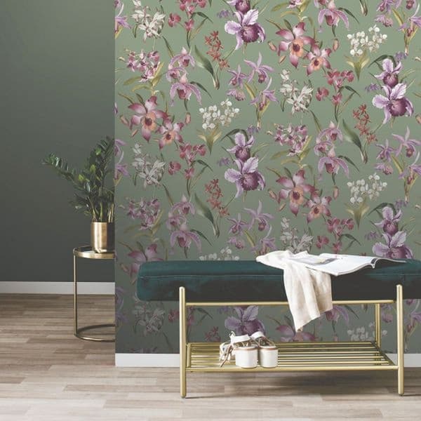 Rasch Maya Floral Wallpaper