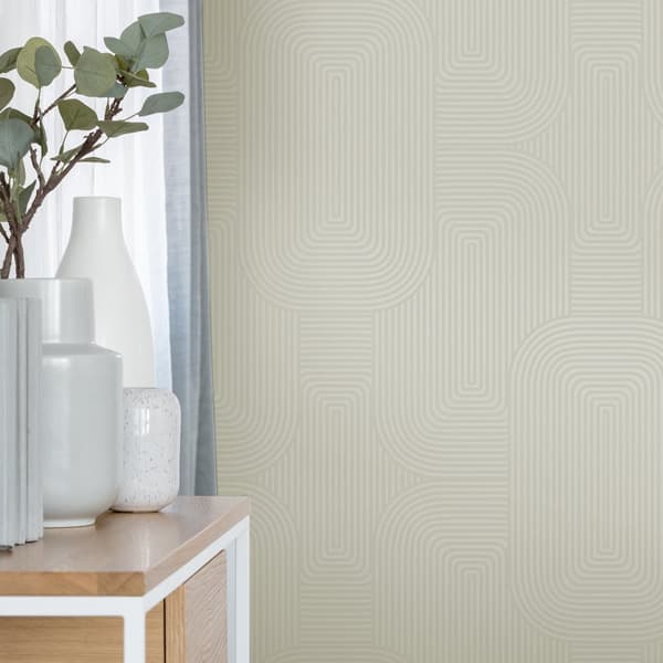 Superfresco Easy - Non-woven tapet - Geo - Creme 10mx52cm