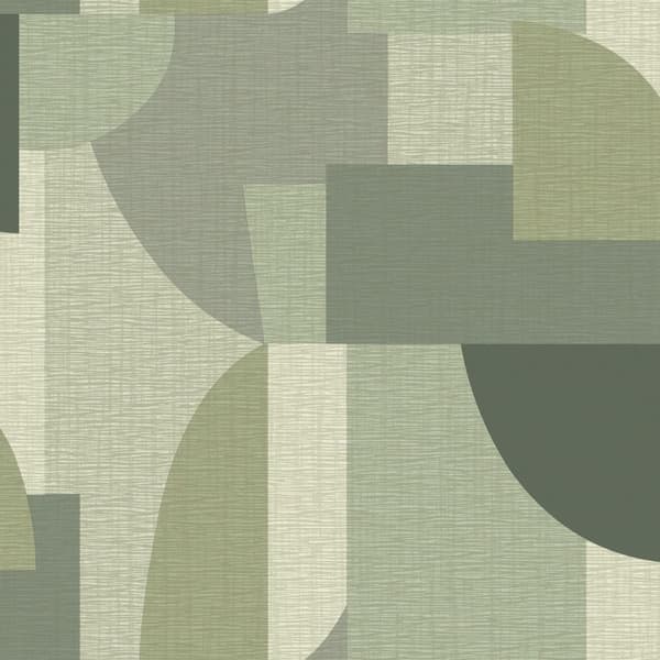 Belgravia Ceruti Geometric Wallpaper Green 10m x 53cm
