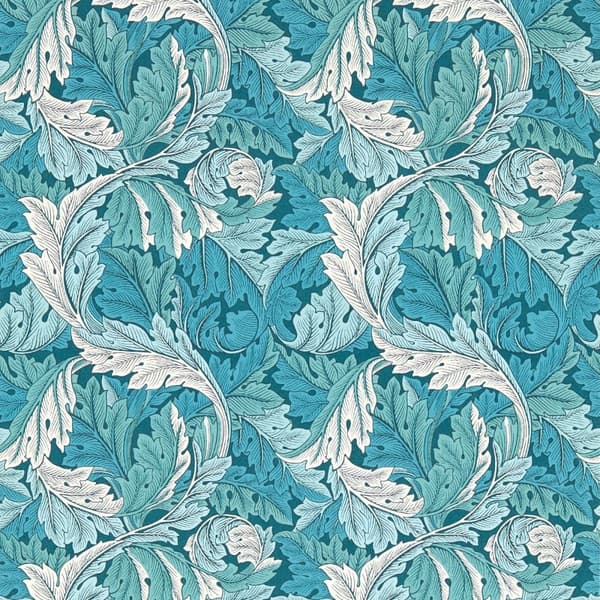 Clarke & Clarke Acanthus Wallpaper Green/Teal 10m x 0.5m