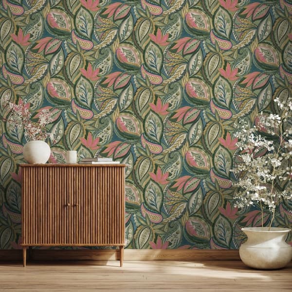 Holden Décor Paisley Leaves Wallpaper