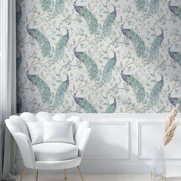 Arthouse Keeka Peacock Wallpaper