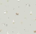 Miniatyrbild 1 av 6: Little Dutch - Non-woven tapet - Little Farm - Grön 10mx52cm