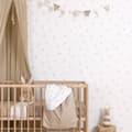 Miniatyrbild 3 av 6: Little Dutch - Non-woven tapet - Baby Bunny - Brun/Vit 10mx52cm