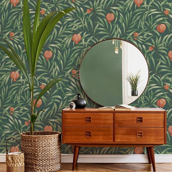 Belgravia Pomegranate Wallpaper