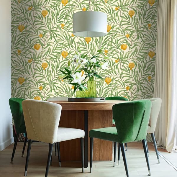 Belgravia Pomegranate Wallpaper