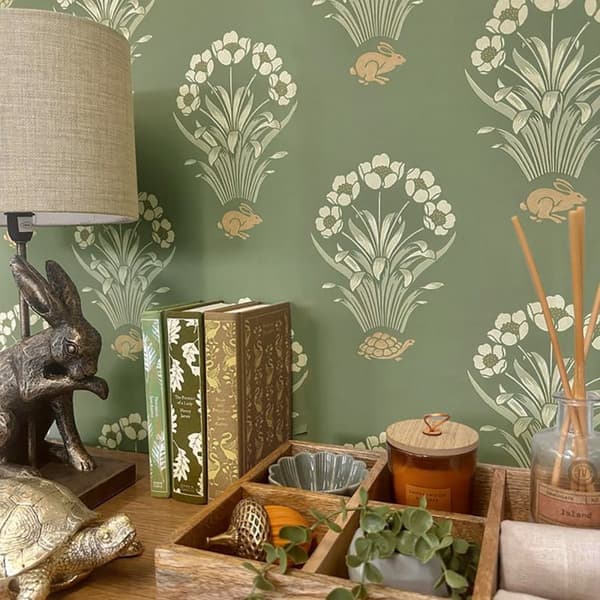 Belgravia Tortoise and Hare Wallpaper