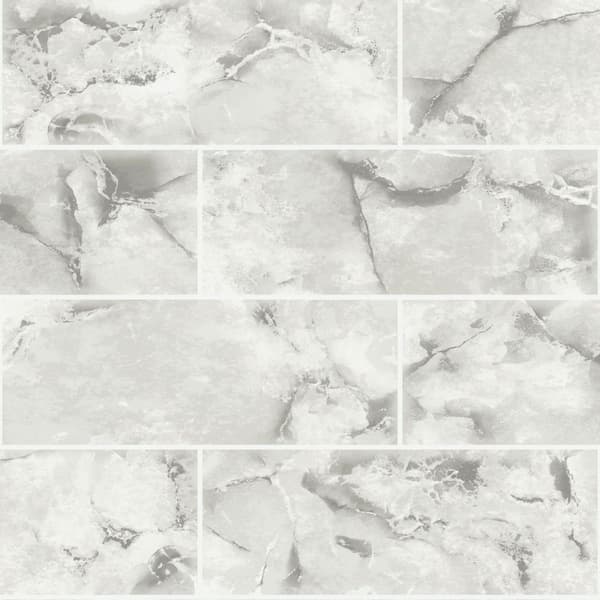 Holden Décor Odeon Marble Tile Wallpaper Dove 10m x 53cm