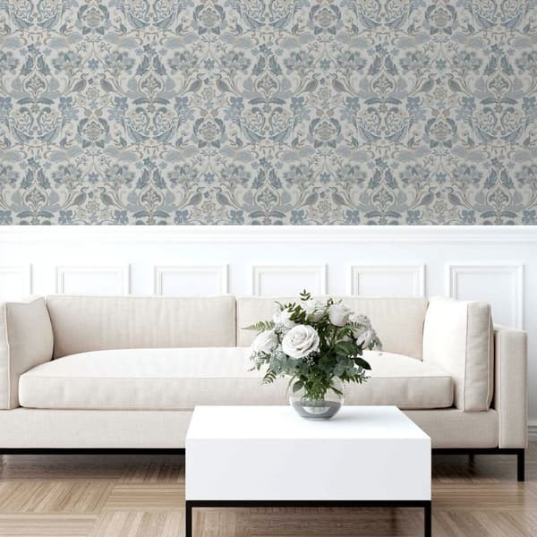 World Of Wallpaper Folk Floral Textured Wallpaper