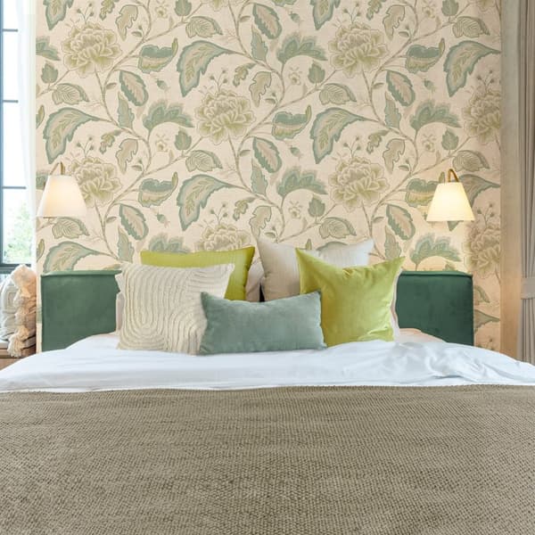 Belgravia Maya Floral Trail Vinyl Textured Wallpaper