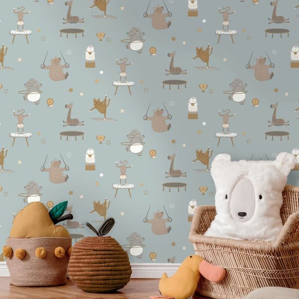 Holden Décor Dreamcatcher Animal Gymnastics Wallpaper