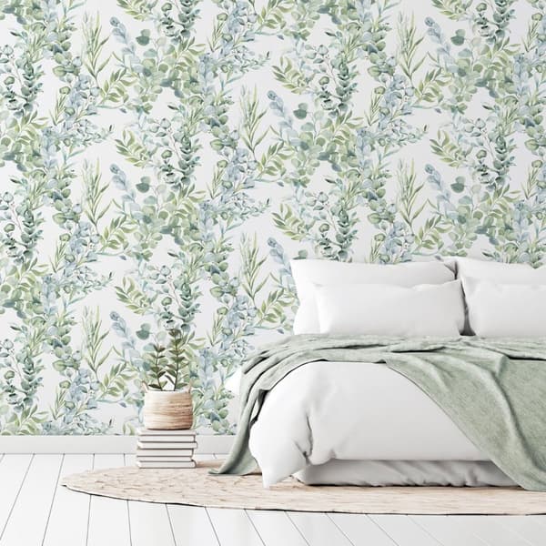 Arthouse Tranquil Leaf Vinyl texturerad tapet