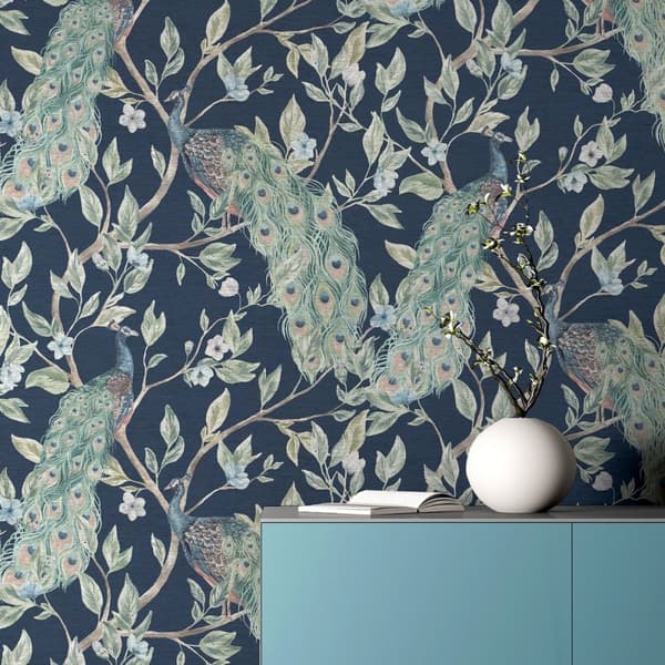 World Of Wallpaper Keeka Peacock Wallpaper