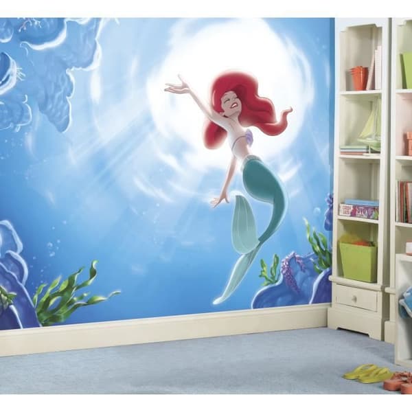 Panoramatapeter - Disney - Ariel Den lilla sjöjungfrun - 320x182 cm - Montering utan lim - Non-woven