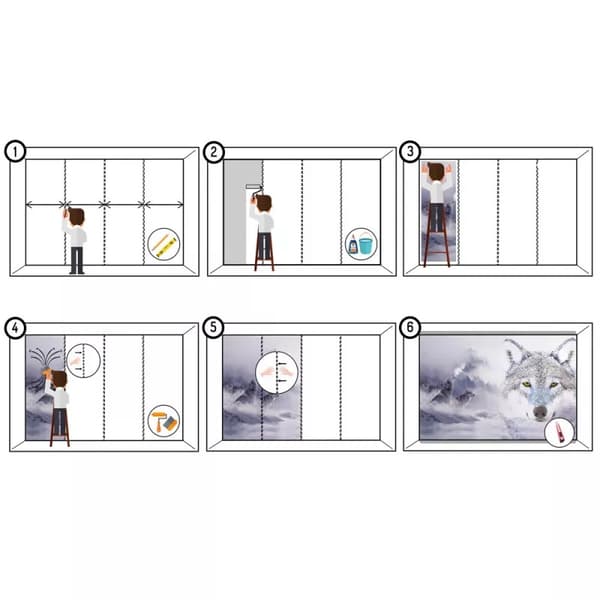 Seinämaalaus, Bamboo zen -kivet SPA:ssa - 200x200