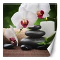 Pikkukuva 1 / 5: Seinämaalaus, orkideakynttilä ja zen-kivet SPA-tilassa - 100x100