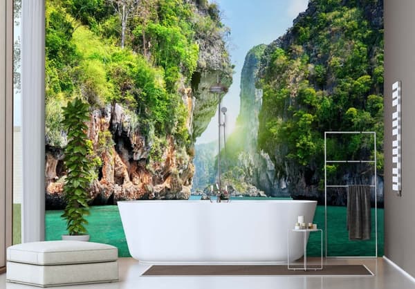 Fototapet, Tropical bay - 200x140