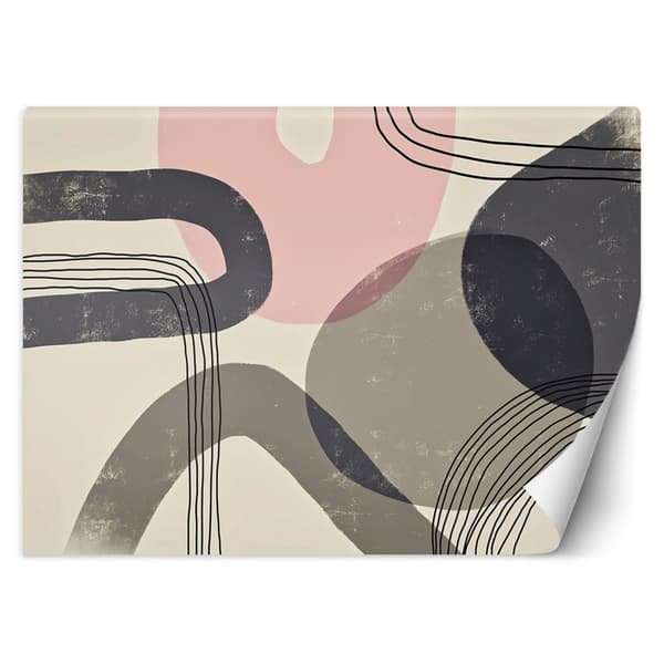 Seinämaalaus, beige boho kuvioita Andrea Haasen - 450x315