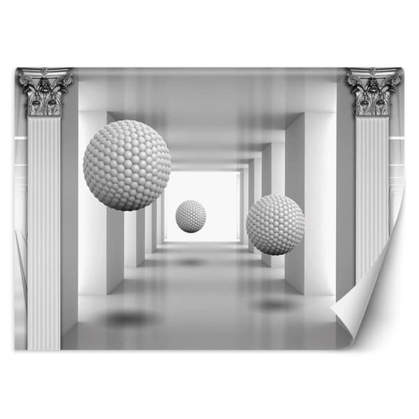 Seinämaalaus, 3D-pallot tunnelissa - 100x70