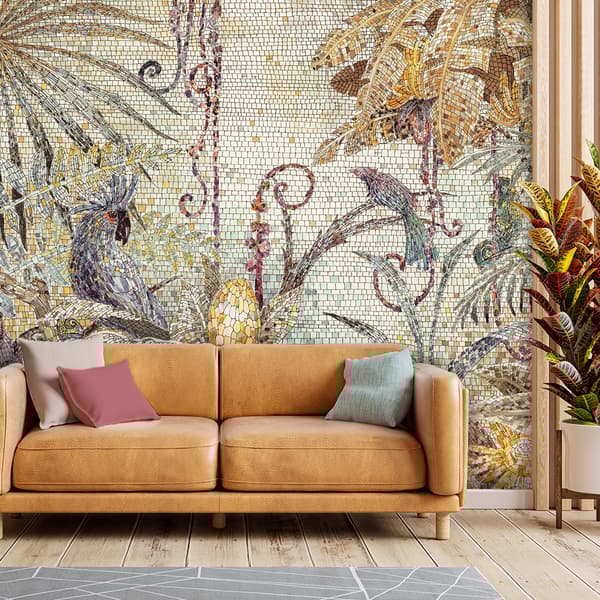 Seinämaalaus, Jungle mosaiikki - 400x280