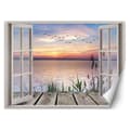 Pikkukuva 1 / 5: Valokuvatapetti, Ikkuna näköalalla laskevaan aurinkoon - 140x100