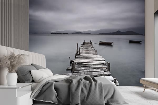 Fototapet, Bro over søen - 450x315