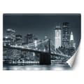 Pikkukuva 1 / 5: Seinämaalaus, New York Brooklyn Bridge mustavalkoinen - 350x245