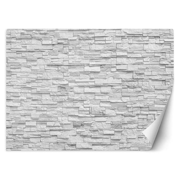 Seinämaalaus, Seinä valkoista kiviä - 150x105
