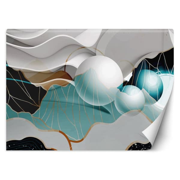 Seinämaalaus, Abstraktio 3D-palloilla - 250x175