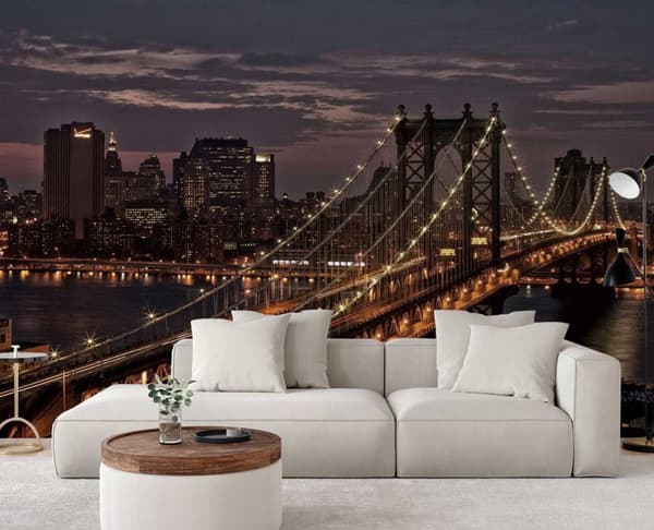 Seinämaalaus, New York Bridge - 200x140